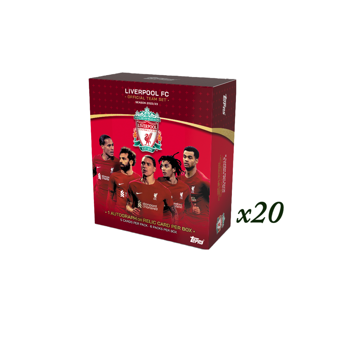 Topps 2022-23 Liverpool Hobby Team Set - Case (20 boxes)