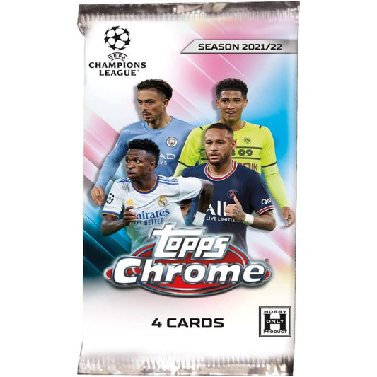 Topps 2021/22 UEFA Champions League Chrome Lite Hobby Pack (4 cards per pack)